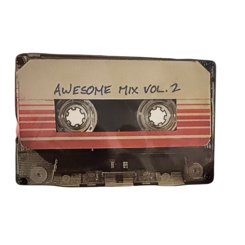 Guardians of the Galaxy awesome mix tape glass cutting board